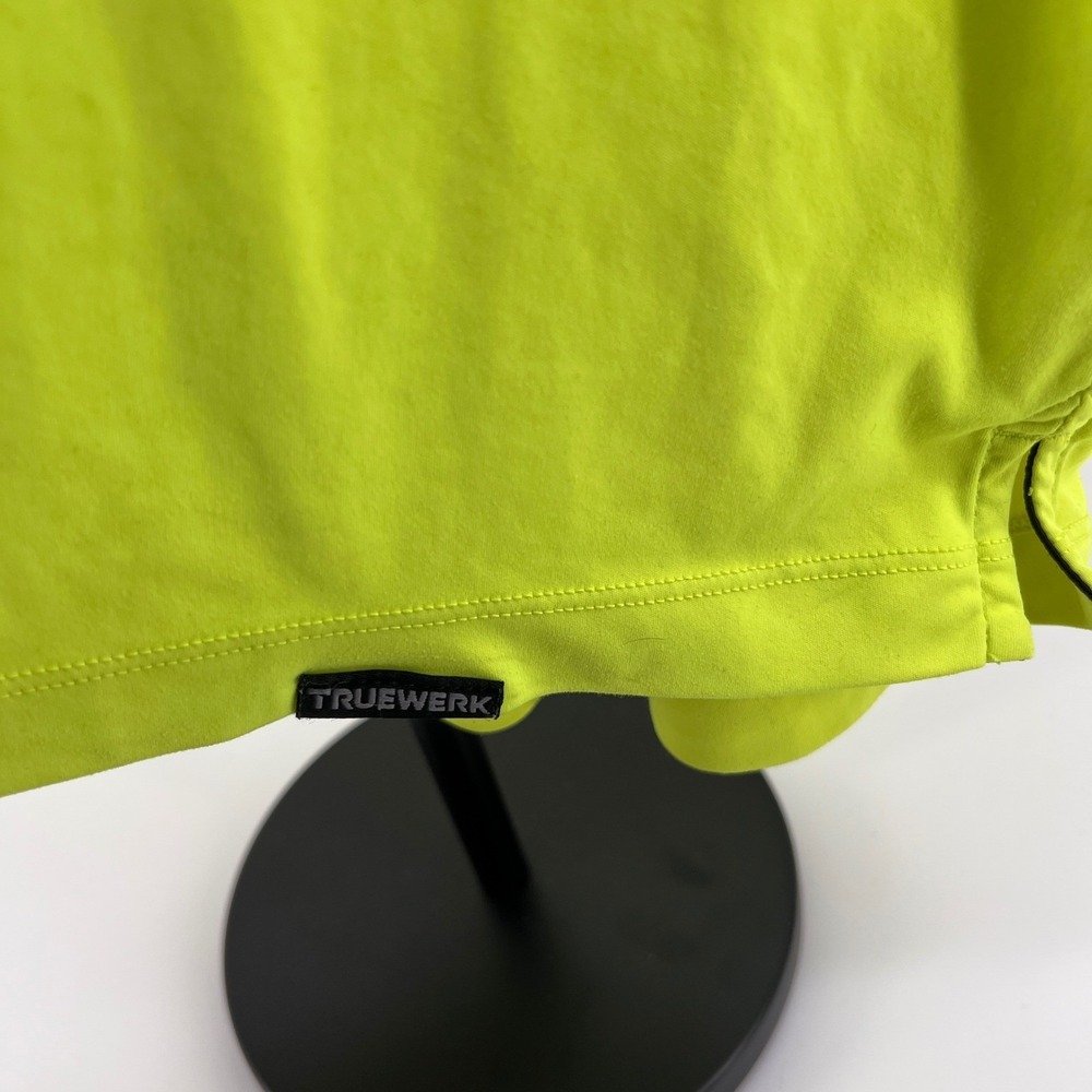 TRUEWERK B1 SUN TEE Men's Neon Yellow Performance Short Sleeve Work T-Shirt M - Picture 5 of 9